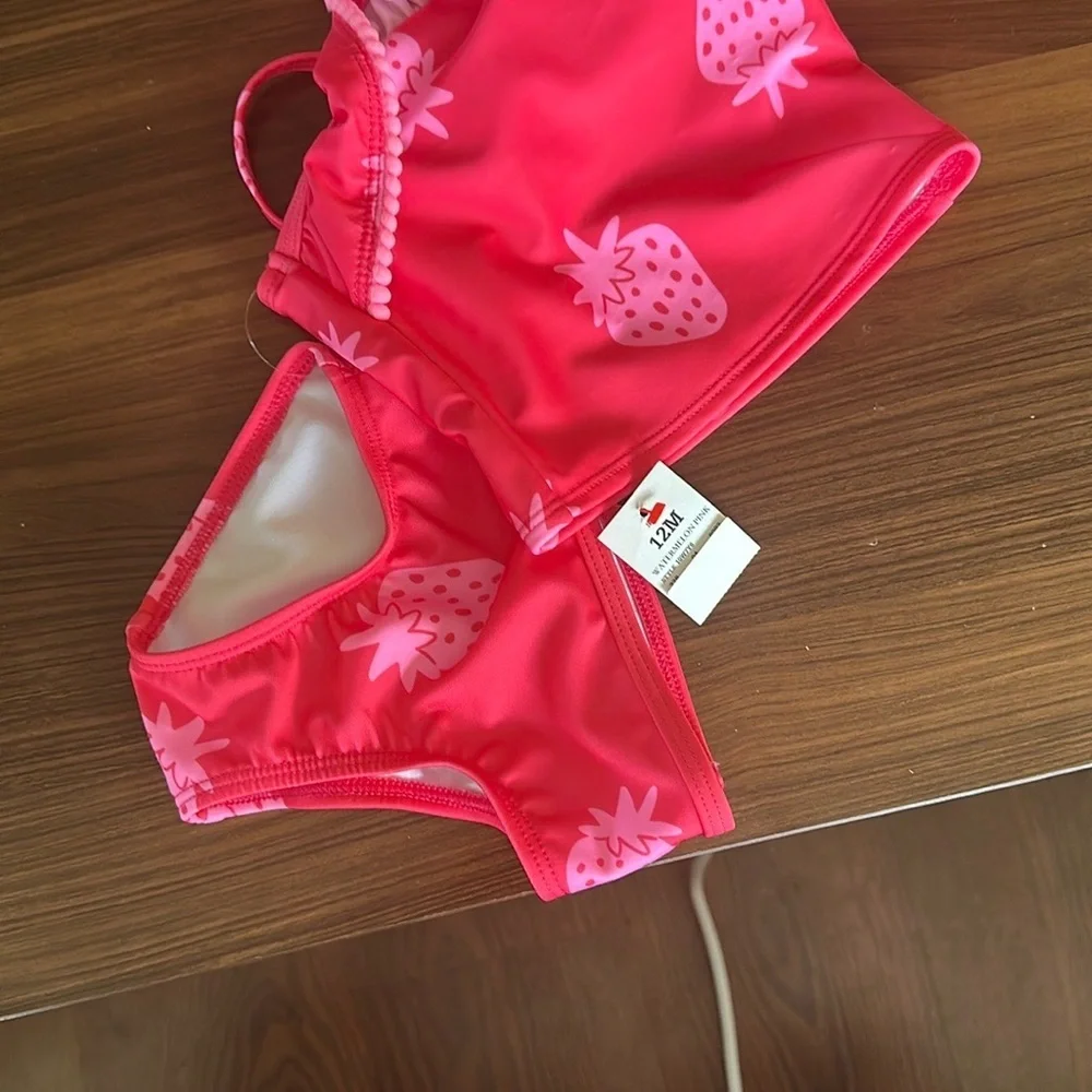Cat & Jack 2 piece BABY 12 month swim suit NWT
